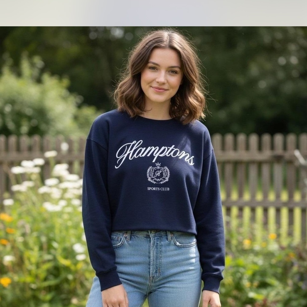 Hamptons Sports Club Navy Women's Sweatshirt